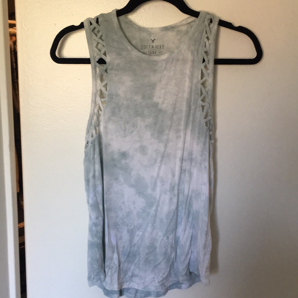 Soft, tie-dyed tank